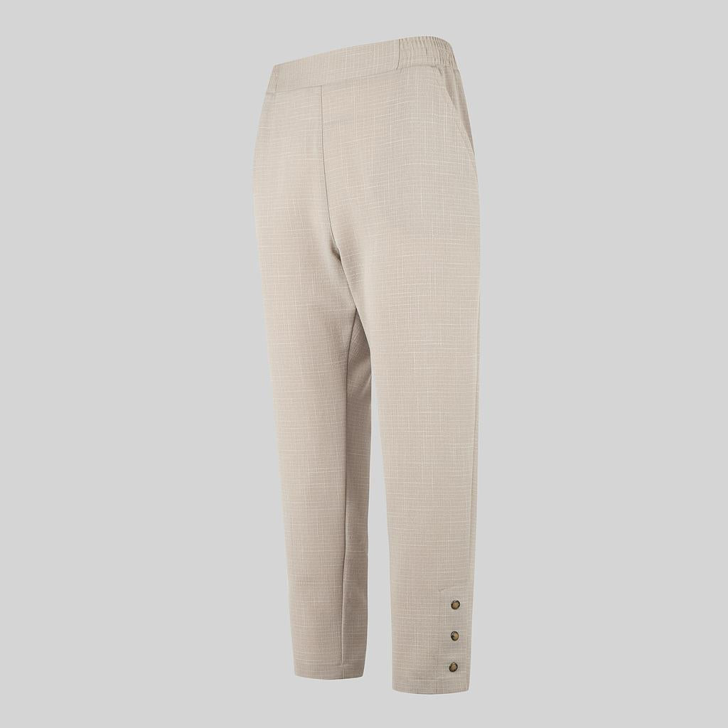 700051-110 - PANTALON PIRATA MUJER X.LINEN BEIGE