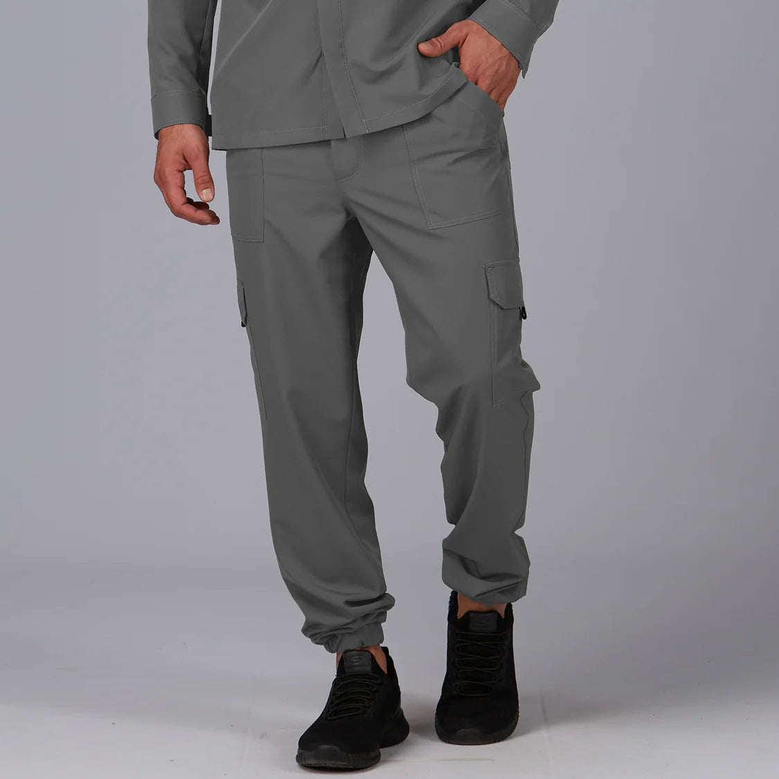 700059-109 - PANTALON CARGO UNISEX GRIS