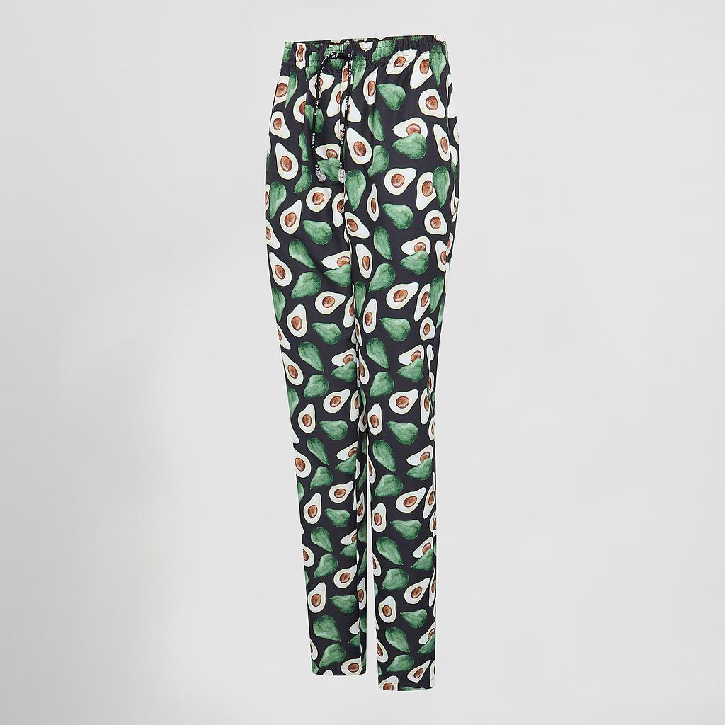 700061-5156 - PANTALON MICROFIBRA ESTAMPADO UNISEX AGUACATE