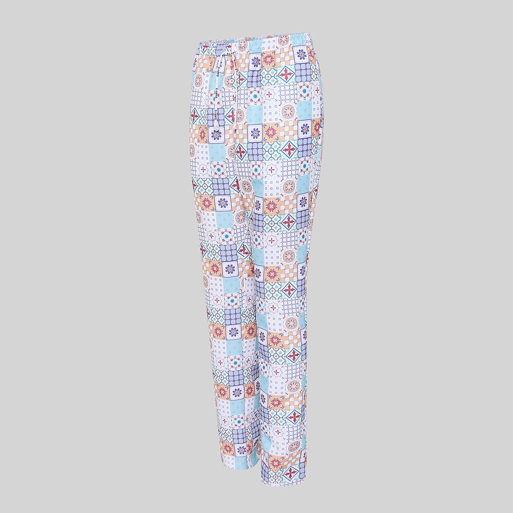700066-5165 - PANTALON UNISEX ALGODON ESTAMPADO PORTO