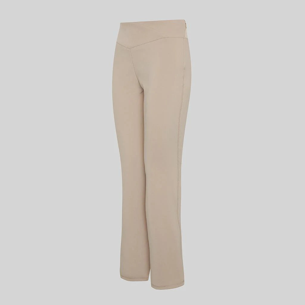 700076-110 - PANTALON MUJER FLARE BEIGE