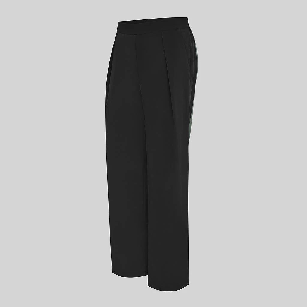 700077-001 - PANTALON MUJER RECTO PINZAS NEGRO