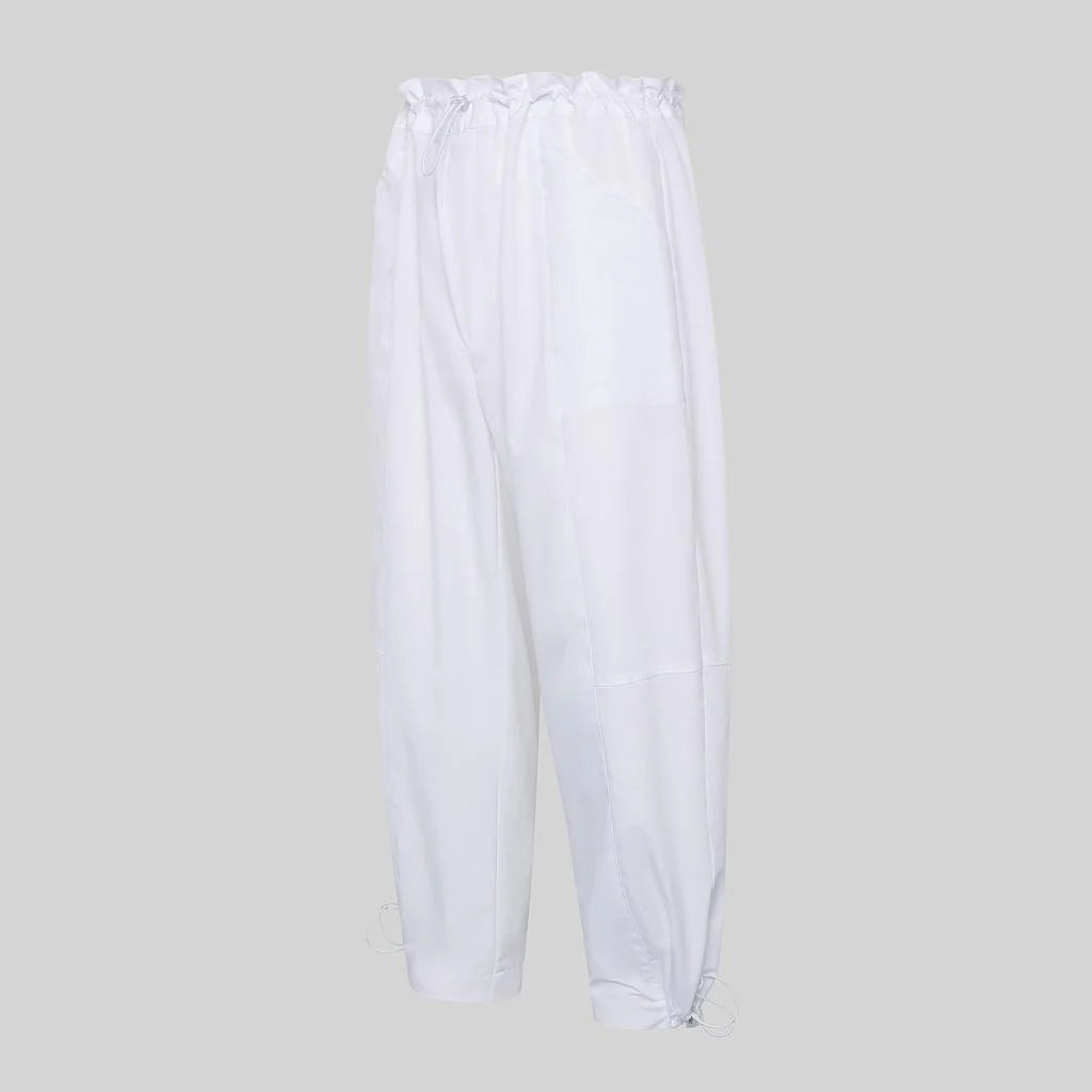 700078-101 - PANTALON UNISEX ESTILO JOGGER AJUSTABLE BLANCO