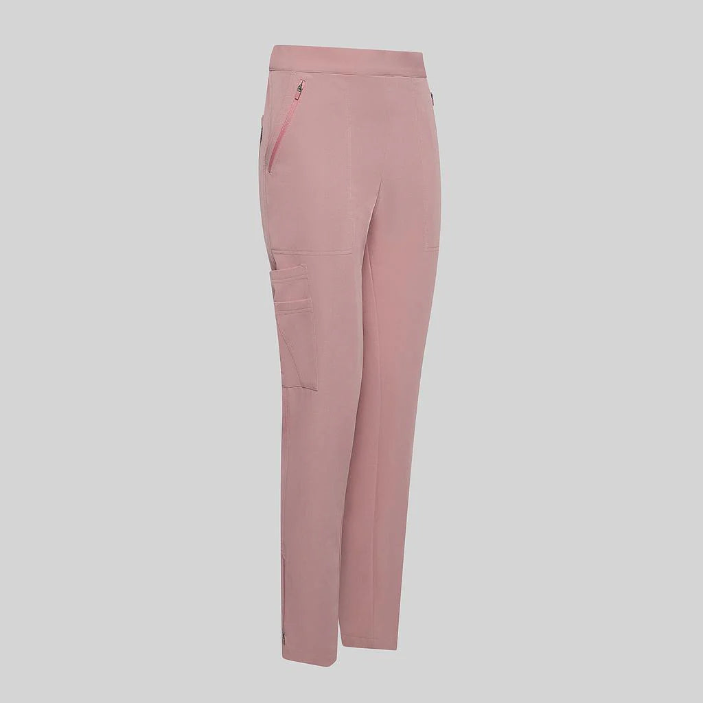 700079-157 - PANTALON MUJER CREMALLERA EN BAJOS NUDE