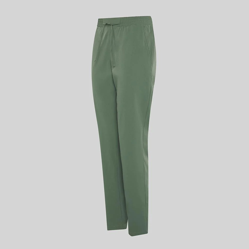 700082-149 - PANTALON UNISEX CORDON GOMA CINTURA VERDE CAQUI
