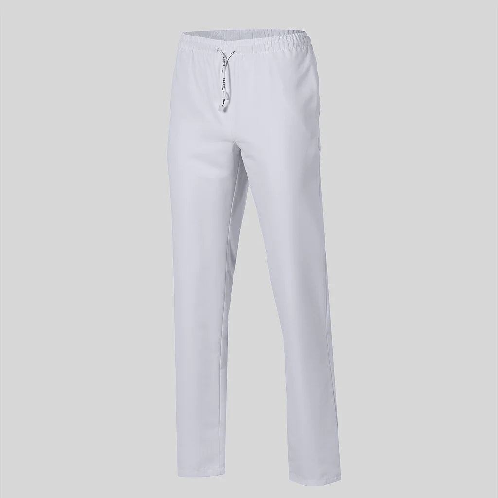700600-101 - PANTALON UNISEX GOMA+CORDON EXTERIOR MICROFIBRA BLANCO