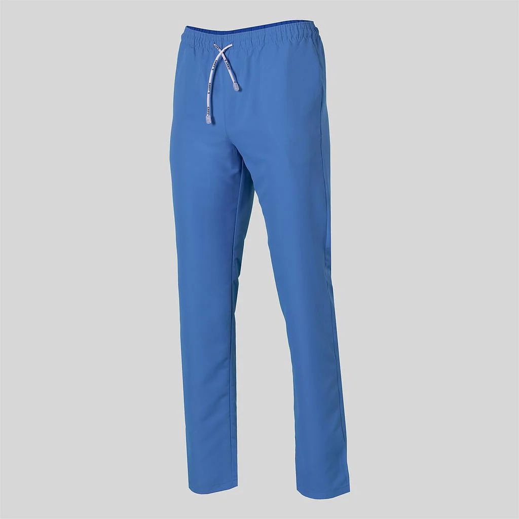700600-107 - PANTALON UNISEX GOMA+CORDON EXTERIOR MICROFIBRA CELESTE