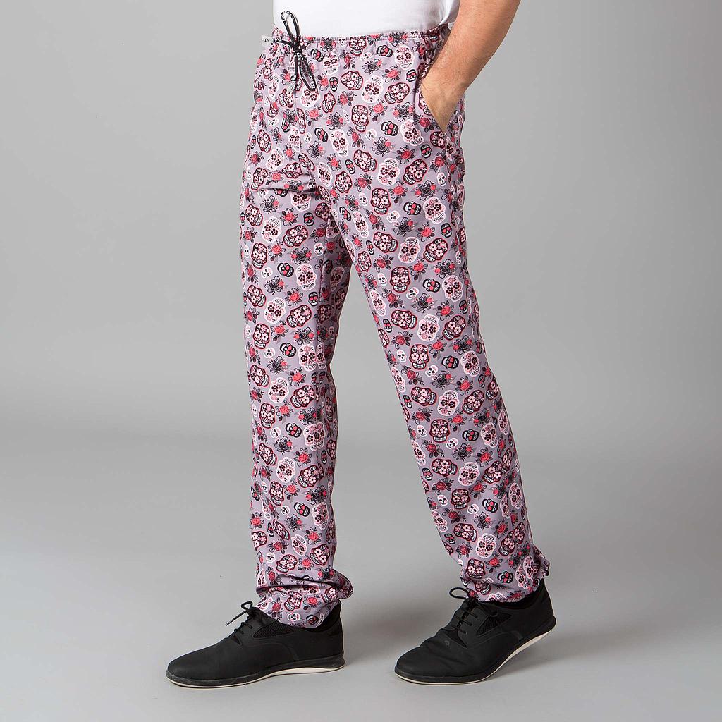 700900-5108 - PANTALON COCINA UNISEX GOMA+CORDON EXTERIOR CATRINA