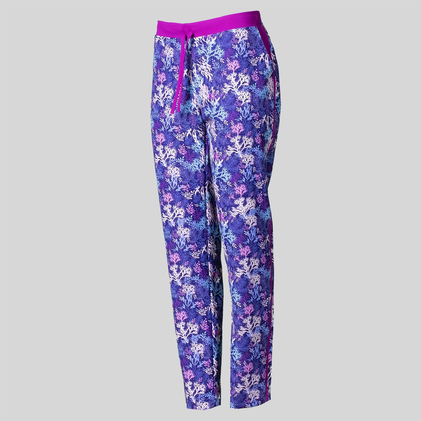 703700-119 - PANTALON MUJER ESTAMPADO LINEA LATERAL MALVA