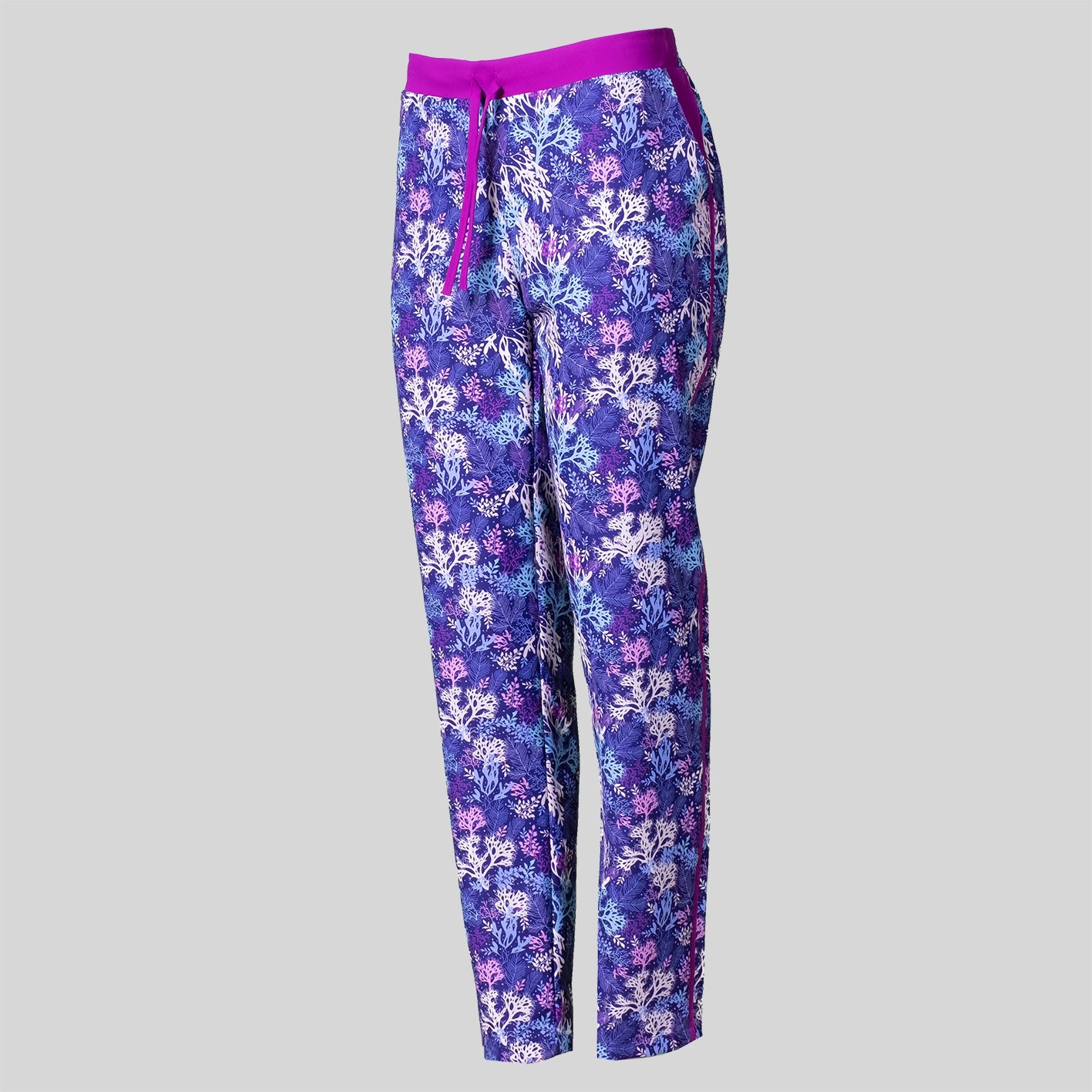 703700-119 - PANTALON MUJER ESTAMPADO LINEA LATERAL MALVA