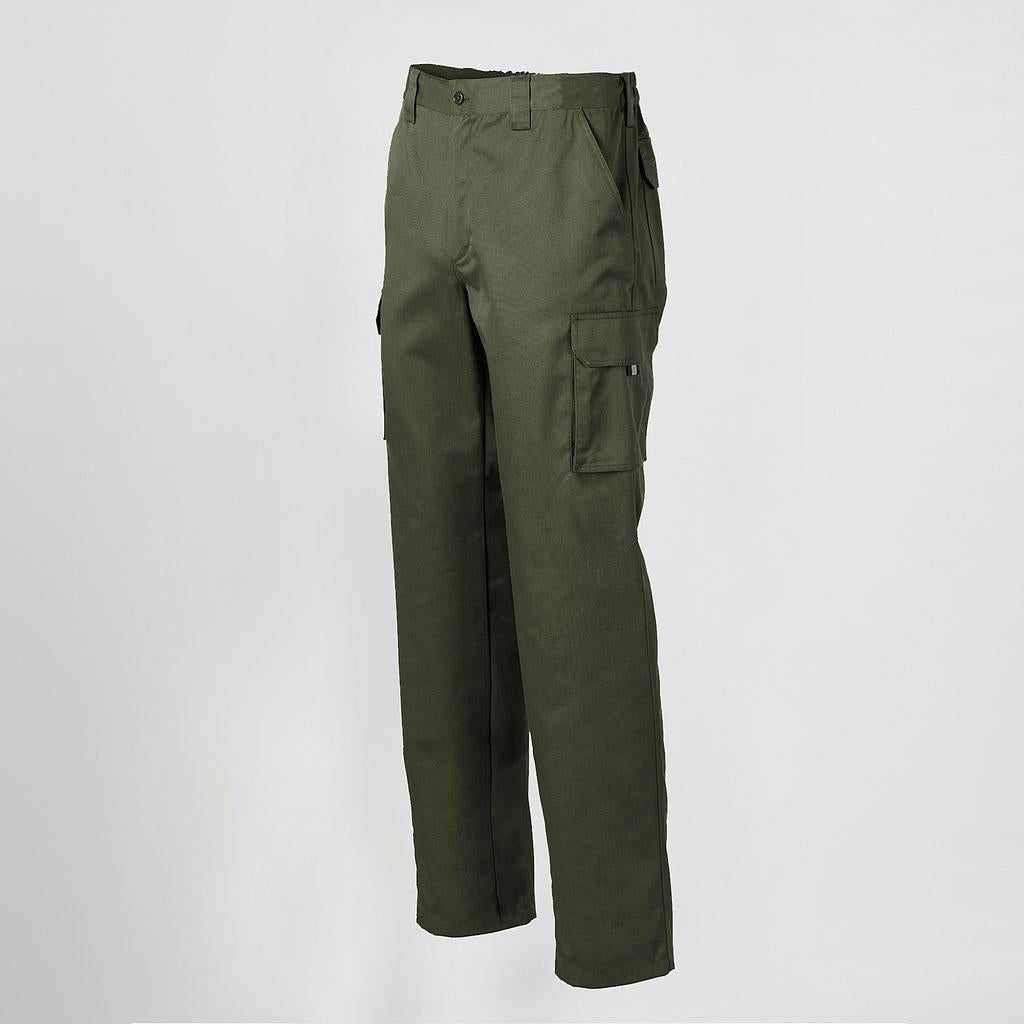 750100-149 - PANTALON UNISEX MULTIBOLSILLOS ELASTICO GAMO VERDE CAQUI