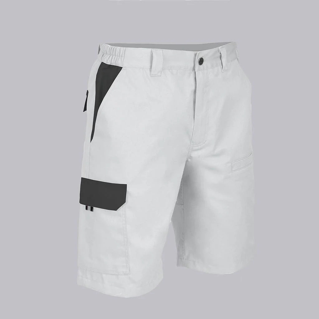 7503C1-101001 - BERMUDA UNISEX MULTIBOLSILLOS ELASTICA ARCE COMBINADA BLANCO/NEGRO