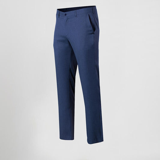 791600-153 - PANTALON HOMBRE CHINO SARGA JASPEADA AZUL PETRÓLEO