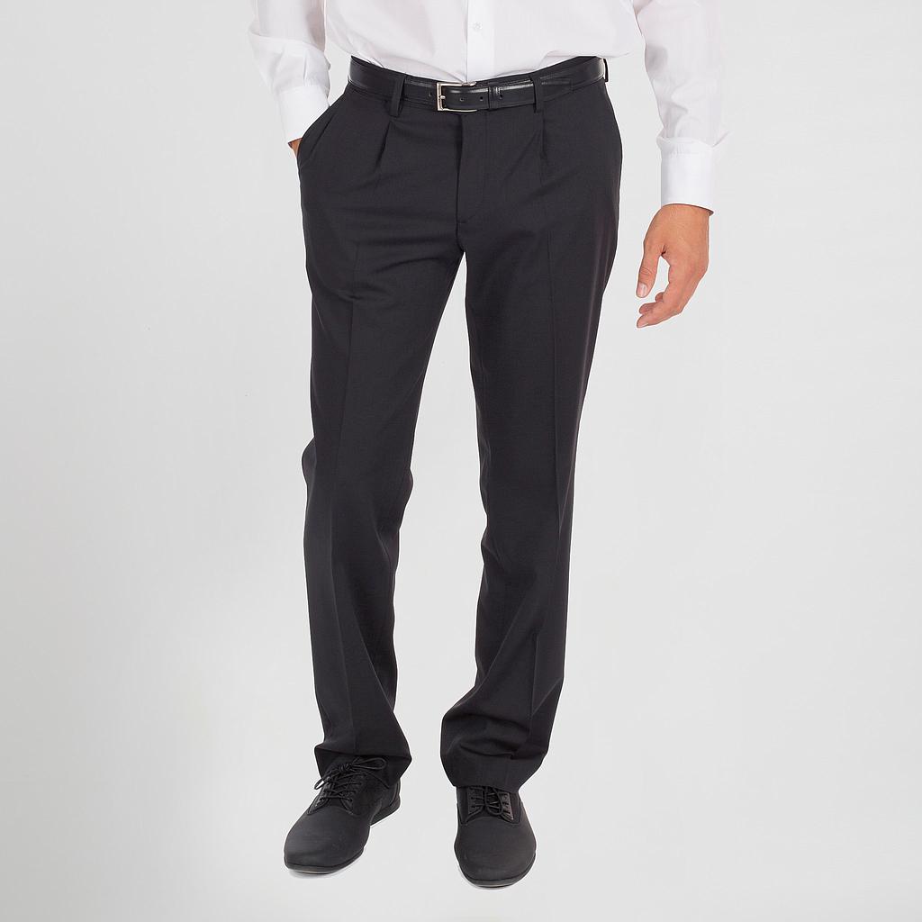 792100-001 - PANTALON HOMBRE CON PINZAS CONFORT NEGRO