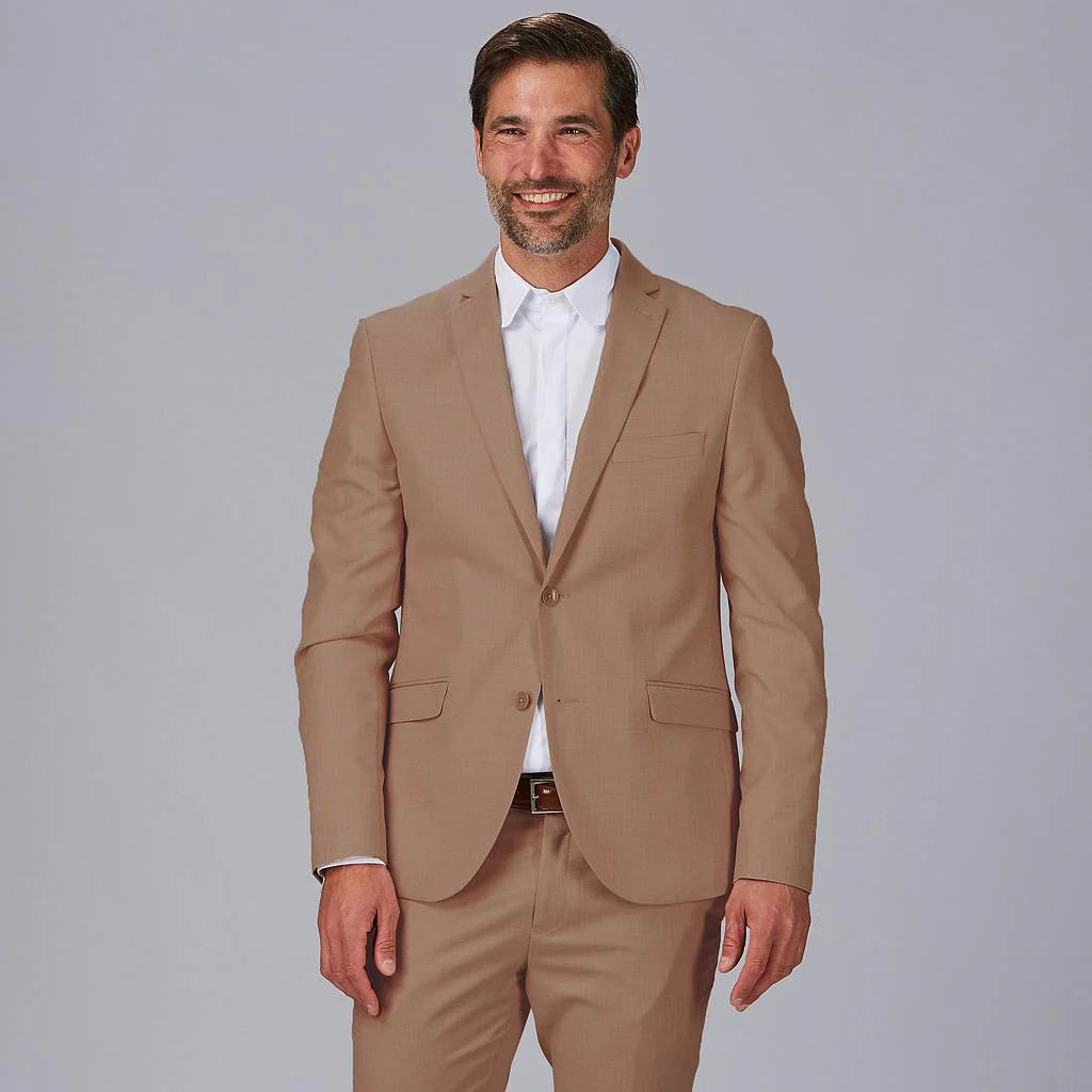 800045-151 - AMERICANA HOMBRE SIN FORRAR T400 CAMEL