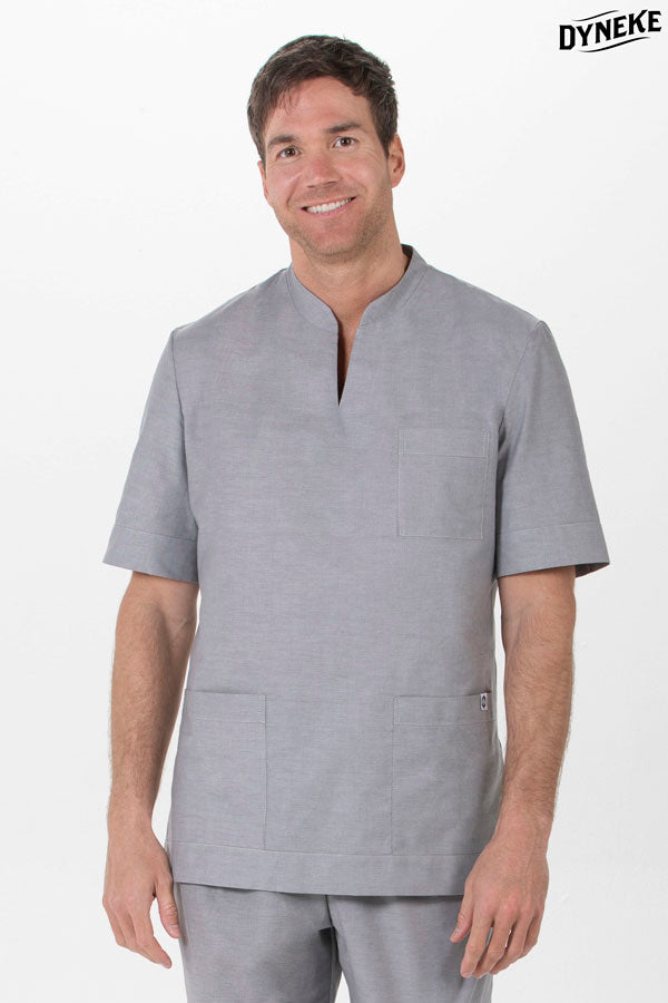 8001844 - Casaca caballero cuello mao color gris