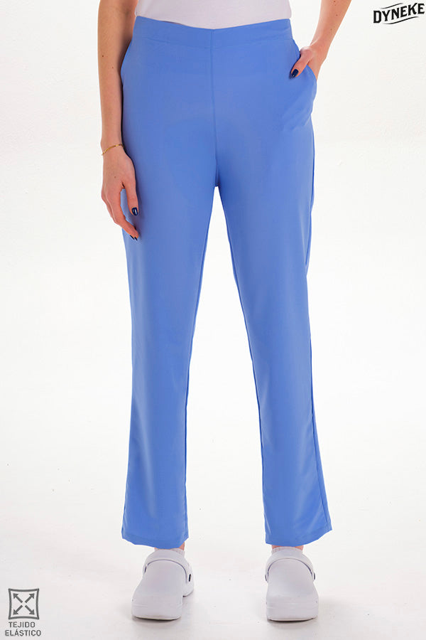 8046407 - Pantalón elástico azul goma vista atrás