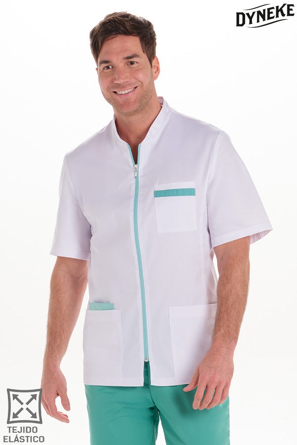 8058906 - Chaqueta elástica hombre m/c contraste verde