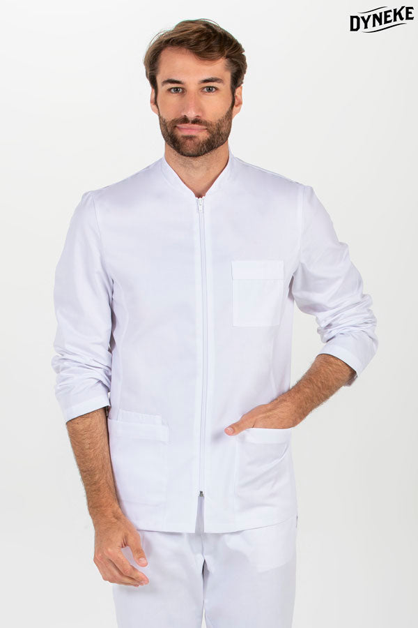 8073700 - Chaqueta hombre cremallera blanca m/l