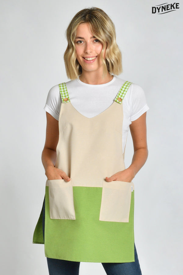 8076385 - Estola de comercio loneta verde