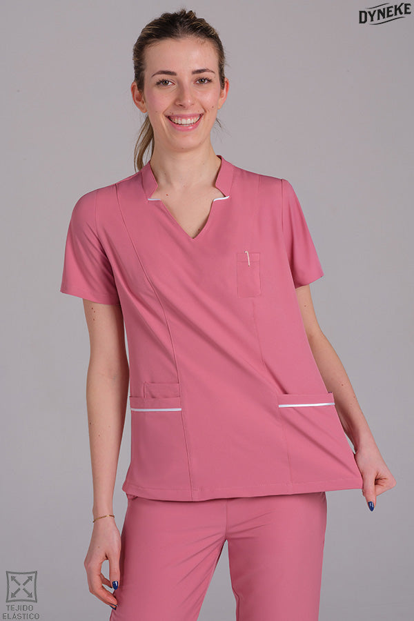 8090406 - Casaca elástica chica rosa