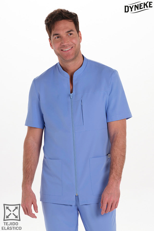 8125407 - Chaqueta hombre m/c azul elástica