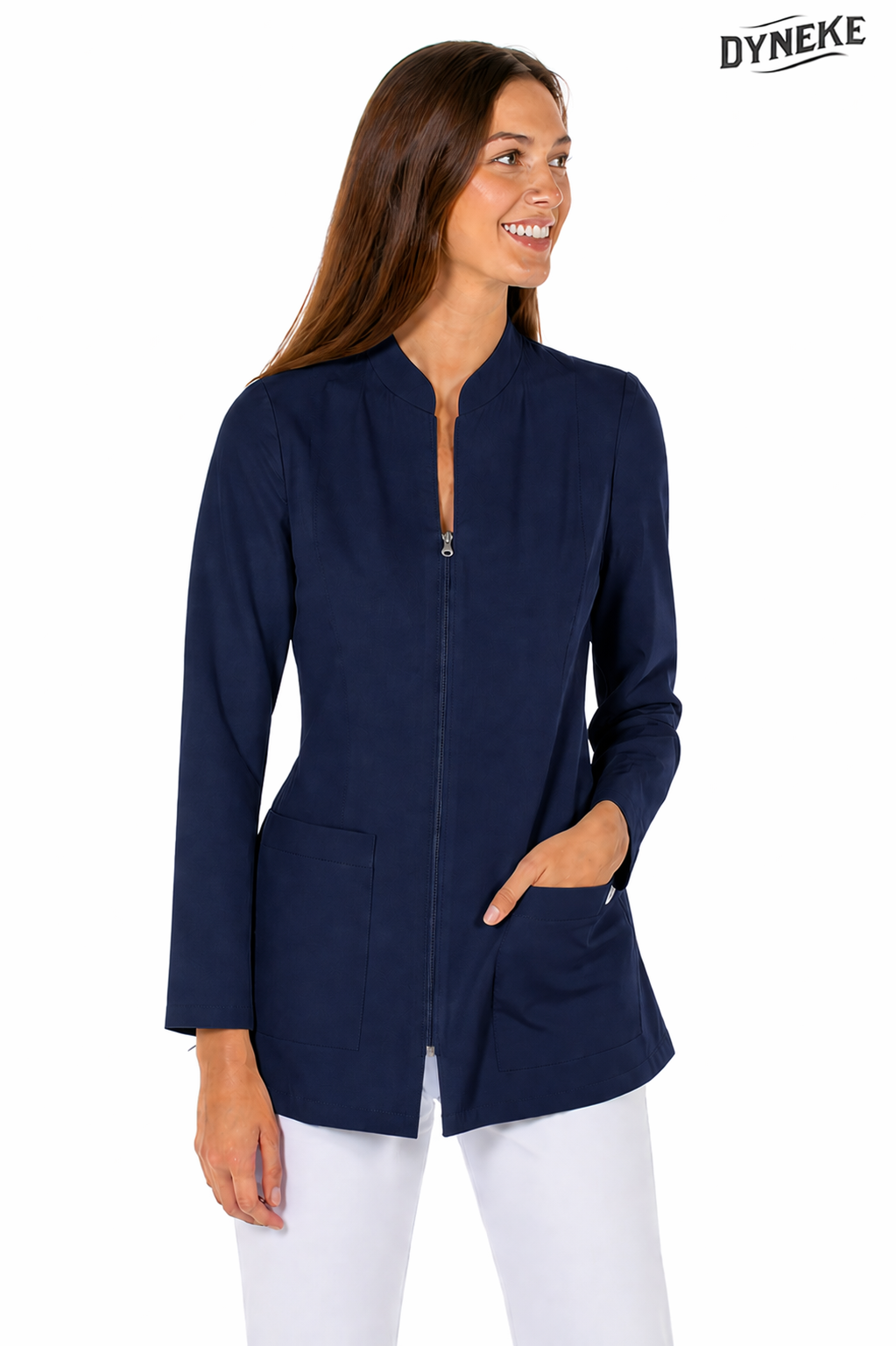 8163583 - CHAQUETA MUJER M/L MICROFIBRA CUELLO MAO MARINO