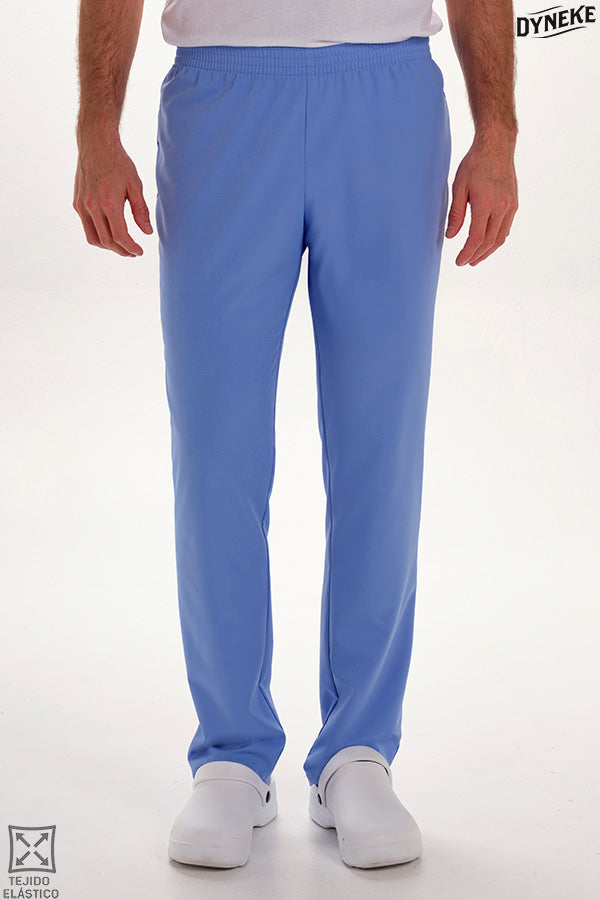 8201407 - Pantalón s/ bolsillos azul elástico
