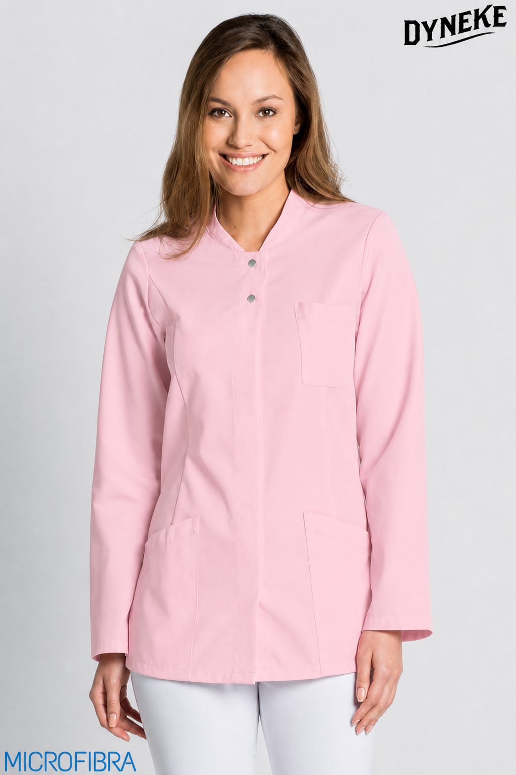 8205481 - CHAQUETA MUJER CORCHETES M/L MICROFIBRA ROSA