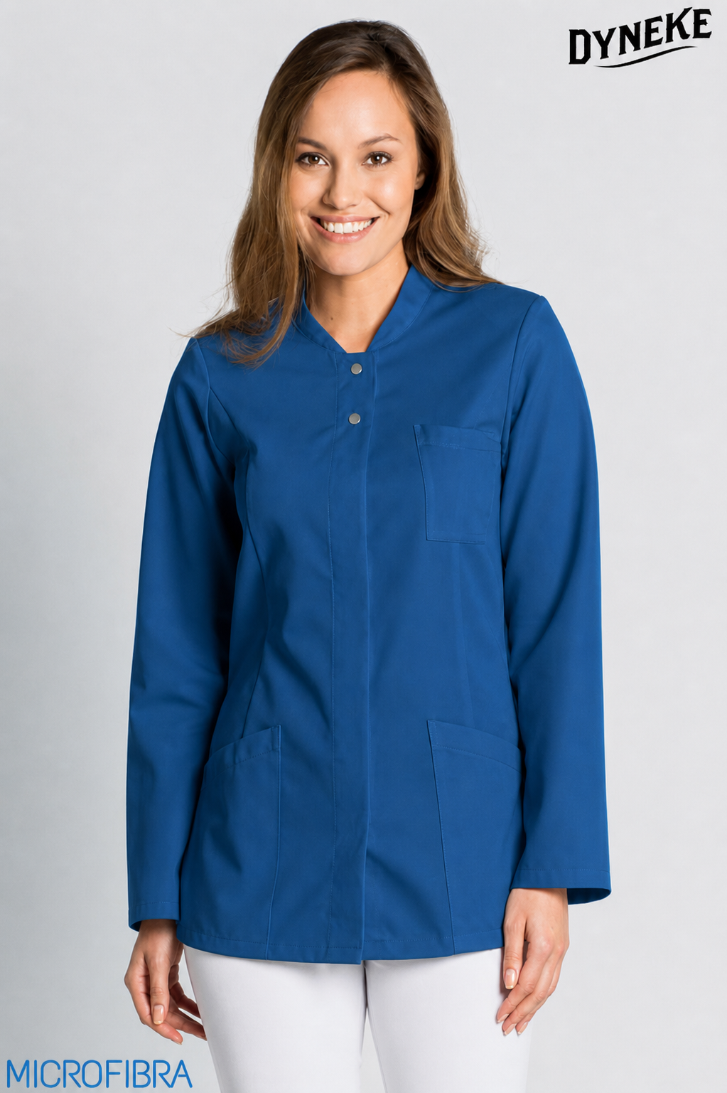 8205482 - CHAQUETA MUJER CORCHETES M/L MICROFIBRA AZUL