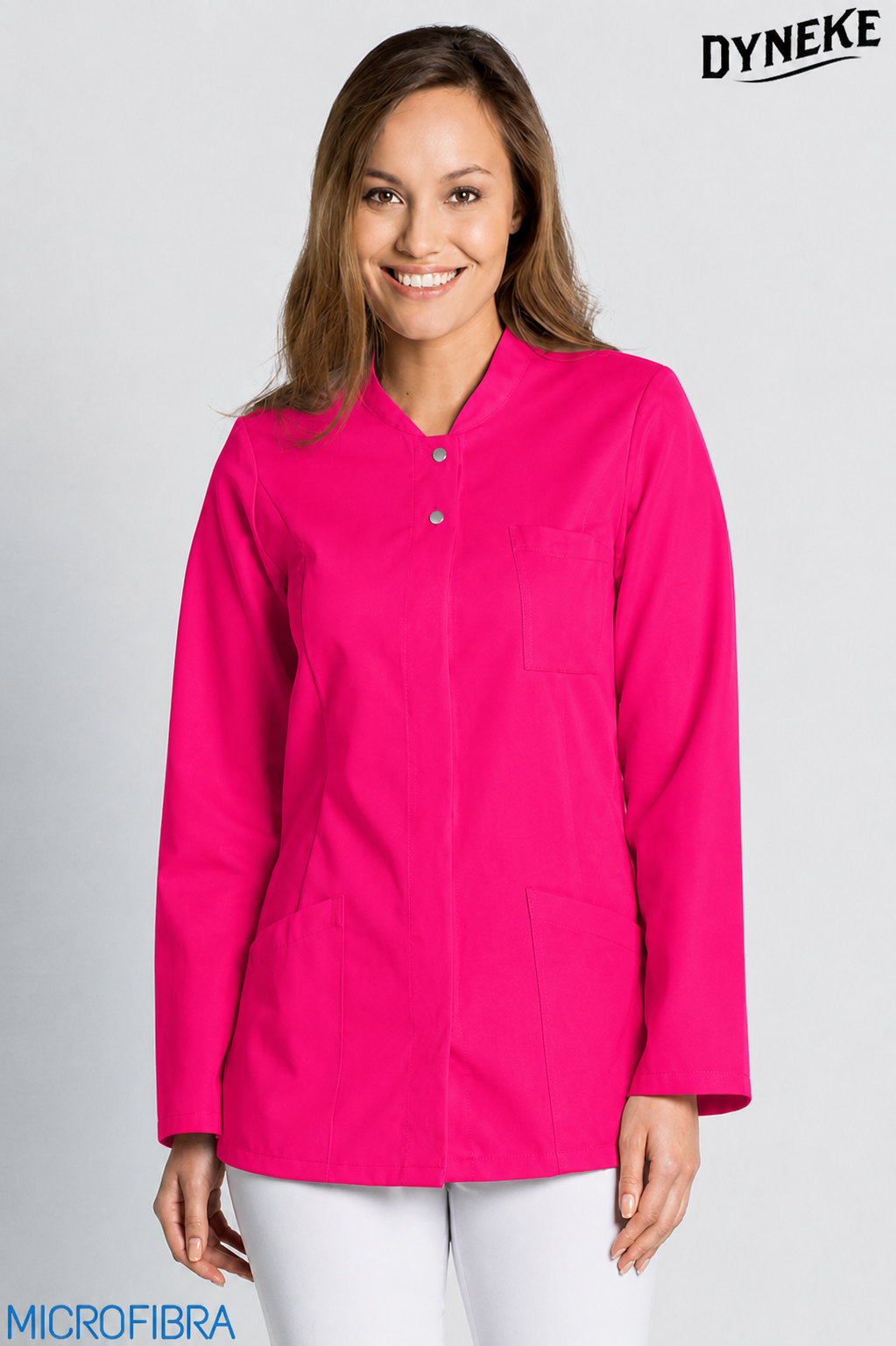 8205572 - CHAQUETA MUJER CORCHETES M/L MICROFIBRA FUCSIA