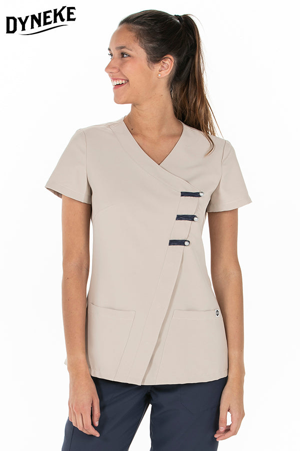 8240569 - Chaqueta presillas microfibra beig