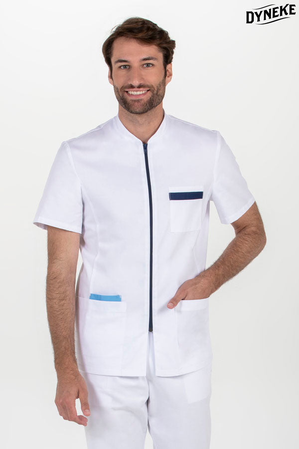 8262794 - Chaqueta hombre cremallera contraste azul m/c