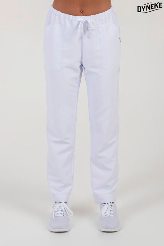 8268570 - Pantalon blanco microfibra cinta