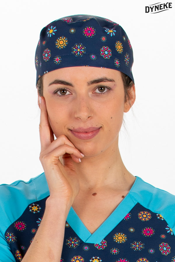 8409007 - Gorro sanitario mandala azul