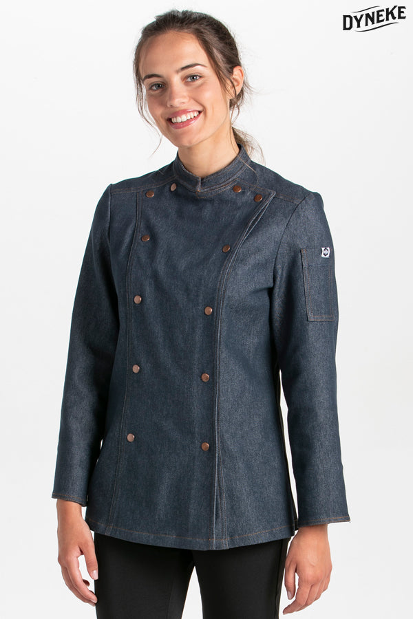 8448775 - Chaqueta cocinera corchetes tejana rejilla