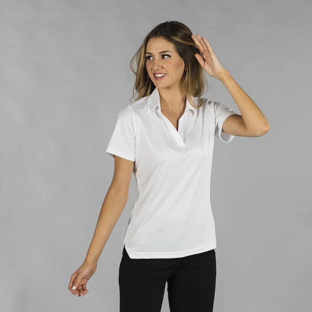 850002-101 - POLO MUJER INTERLOCK BLANCO