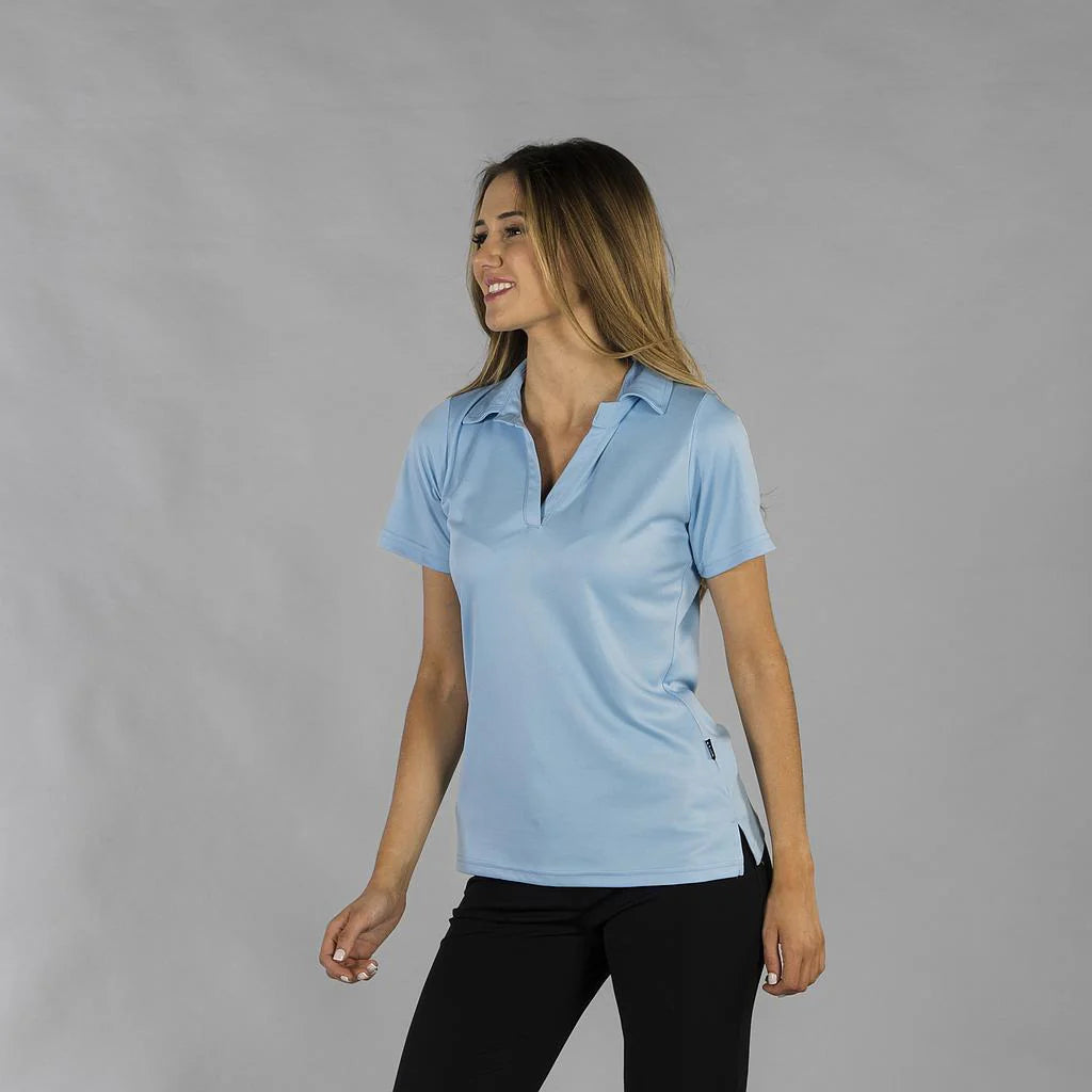 850002-107 - POLO MUJER INTERLOCK CELESTE