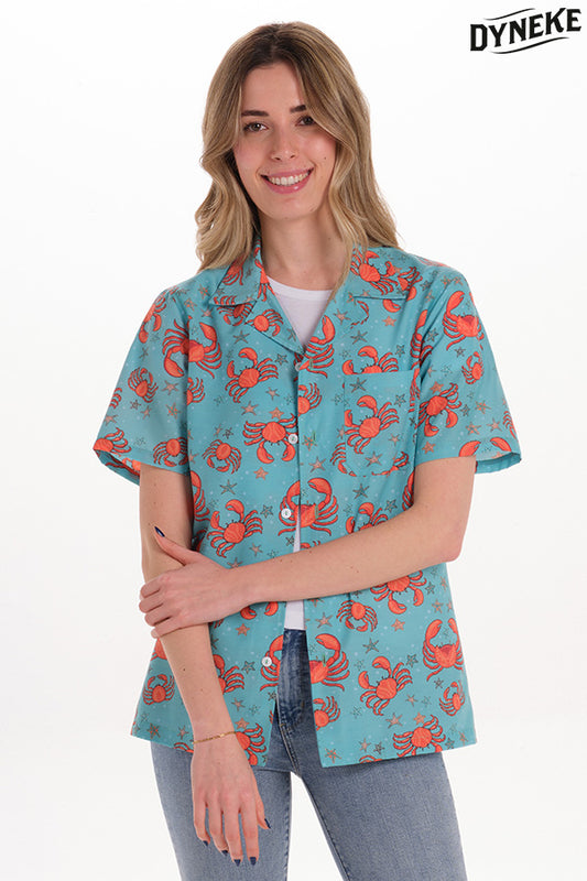 8585005 - Camisa guayabera cangrejo unisex