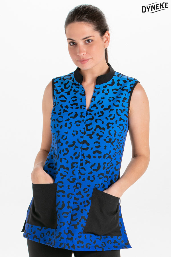 8602725 - Casaca s/m estampado animal print azul