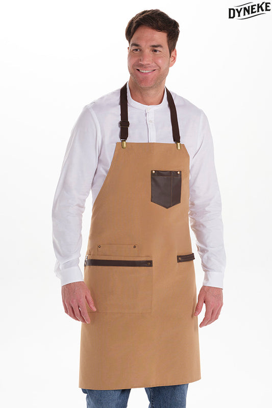 8618324 - Delantal ocre combi peto y corto