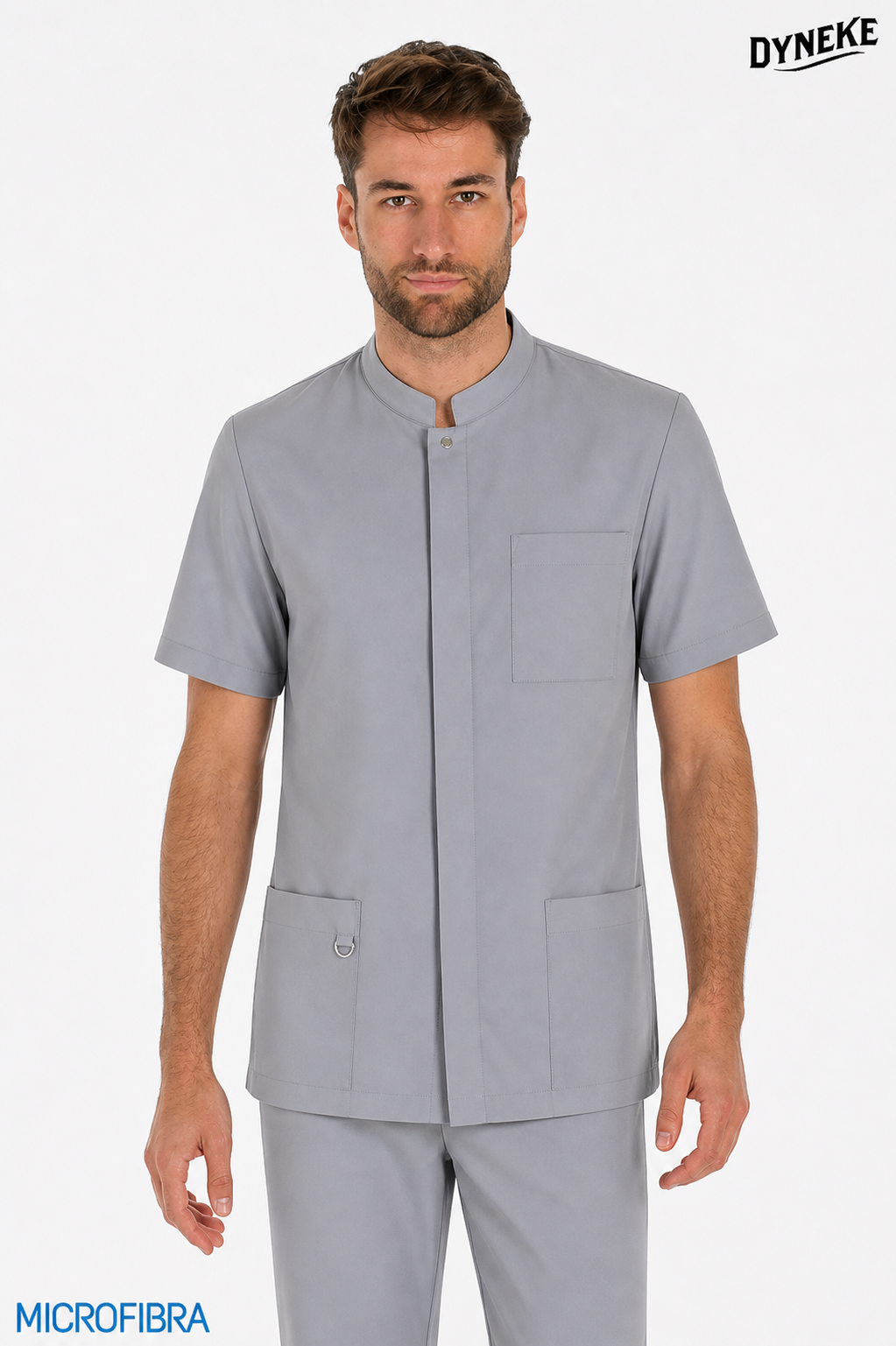 8815491 - CHAQUETA MICROFIBRA CBRO. M/C CORCHETES GRIS
