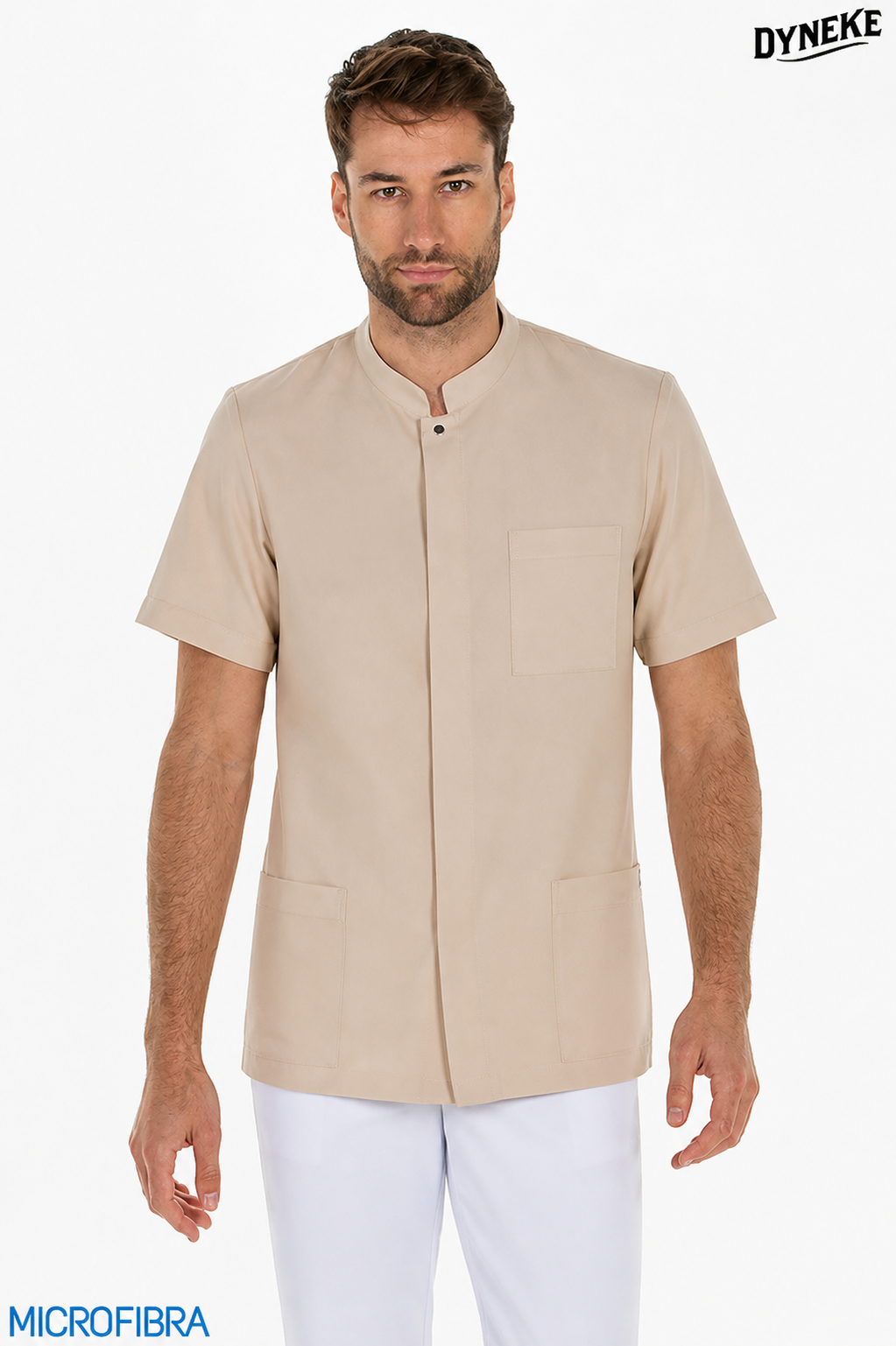 8815569 - CHAQUETA MICROFIBRA CBRO. M/C CORCHETES BEIGE