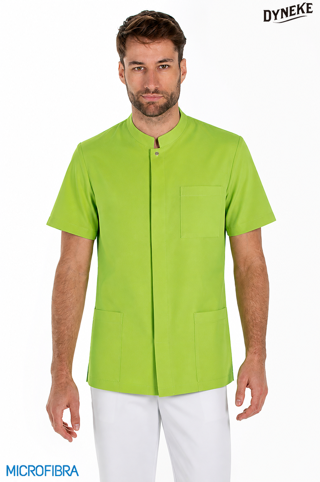 8815573 - CHAQUETA MICROFIBRA CBRO. M/C CORCHETES PISTACHO