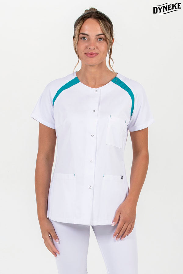 8820884 - Chaqueta mujer m/c ranglan pespunte verde