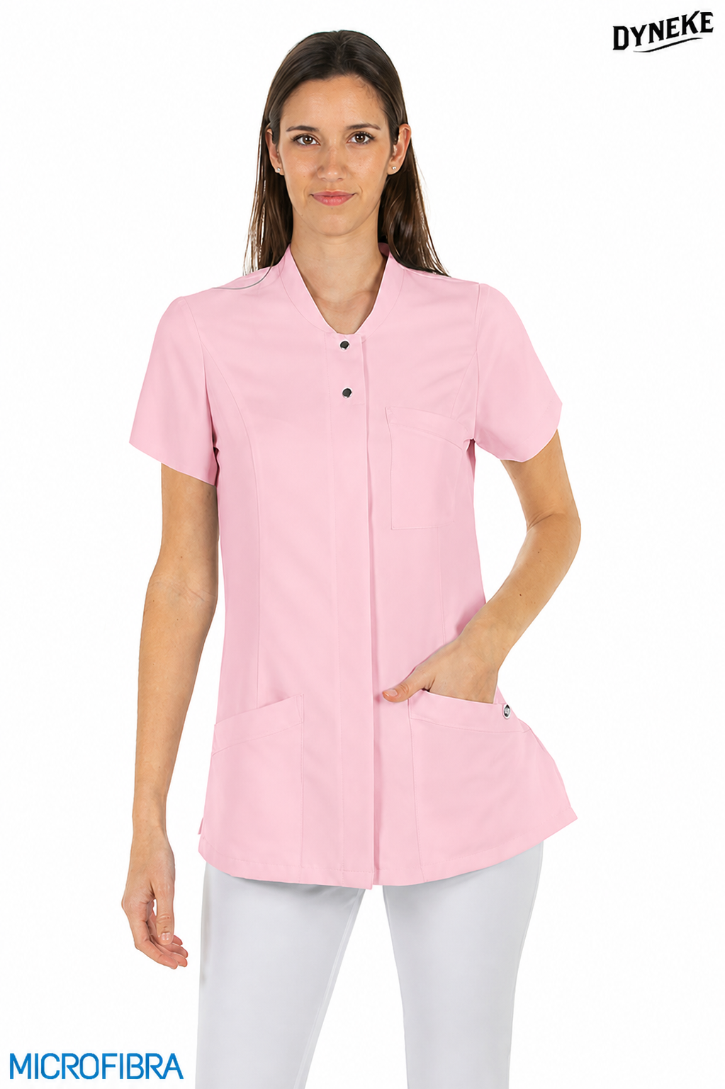 8826481 - CHAQUETA MUJER CORCHETES M/C MICROFIBRA ROSA