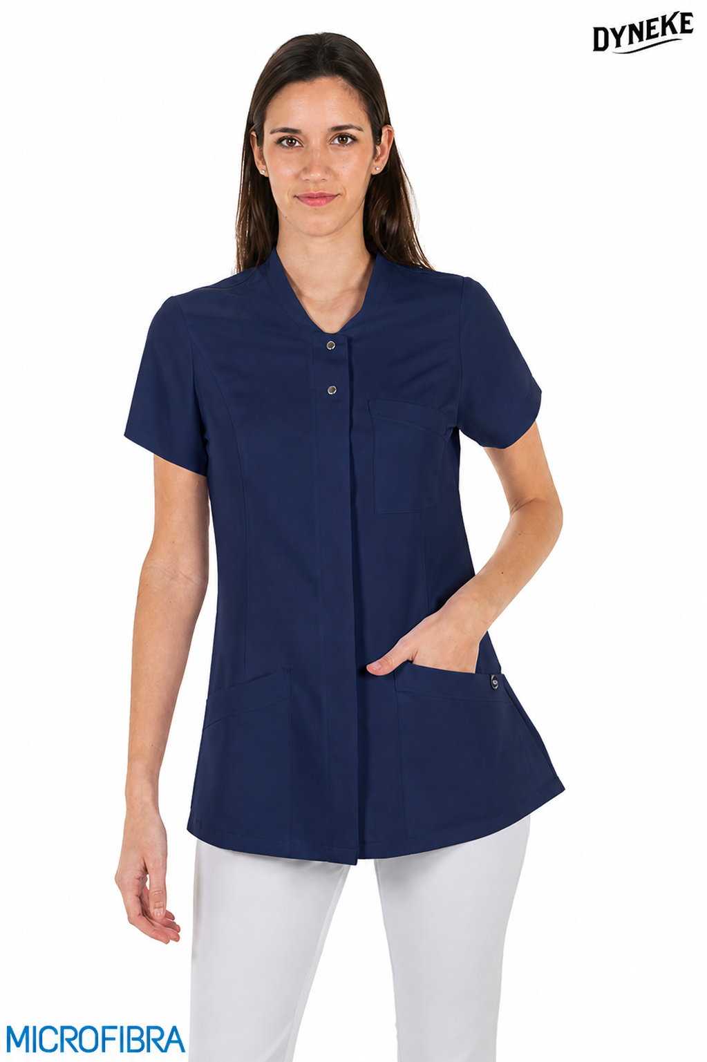 8826583 - CHAQUETA MUJER CORCHETES M/C MICROFIBRA MARINO