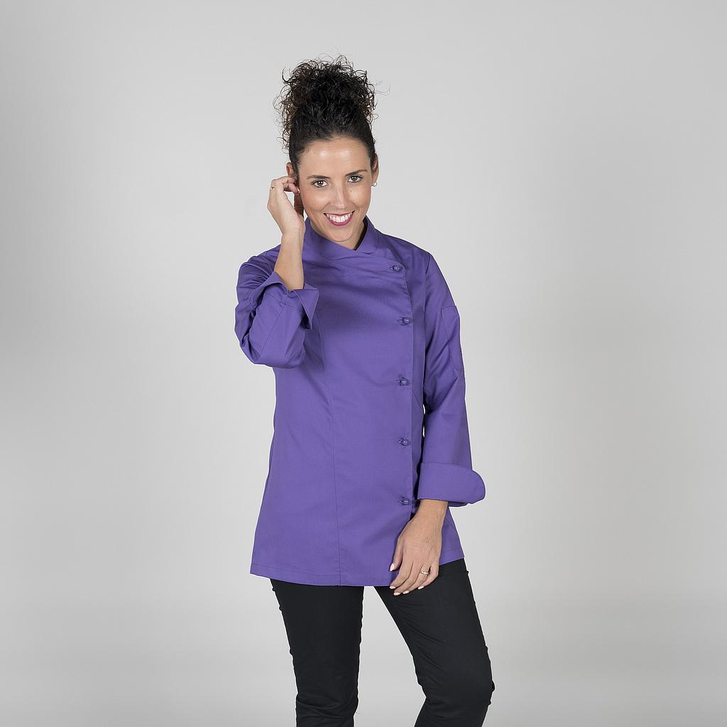 919100-136 - CHAQUETA COCINA MUJER CATANIA MORADO