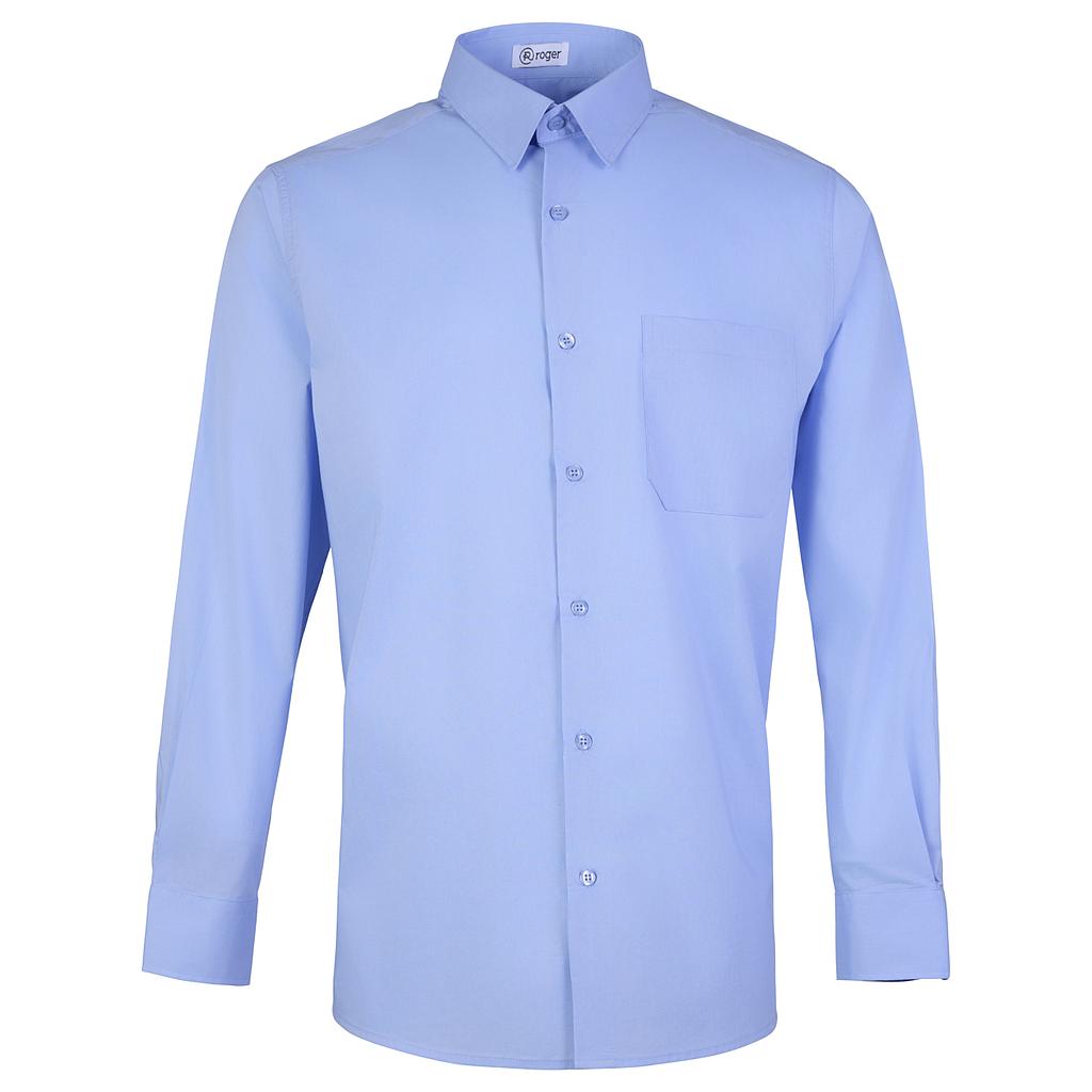 920138-19 - CAMISA HOMBRE CUELLO CAMISERO MANGA LARGA ALAMEDA CELESTE