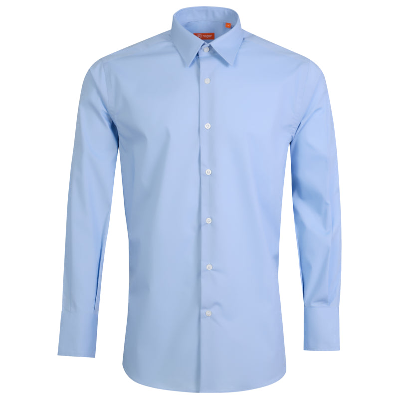 925139-19 - CAMISA HOMBRE CUELLO CAMISERO MANGA LARGA MILAN CELESTE